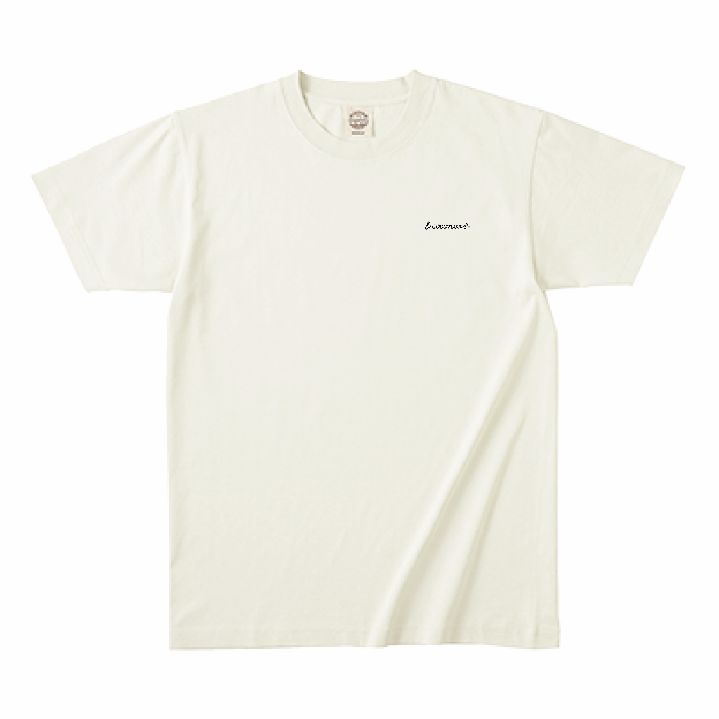 &coconuts ロゴオーガニックコットンTシャツ ナチュラル