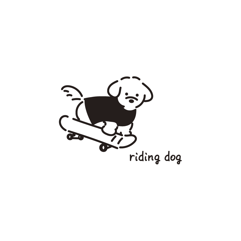 riding dog