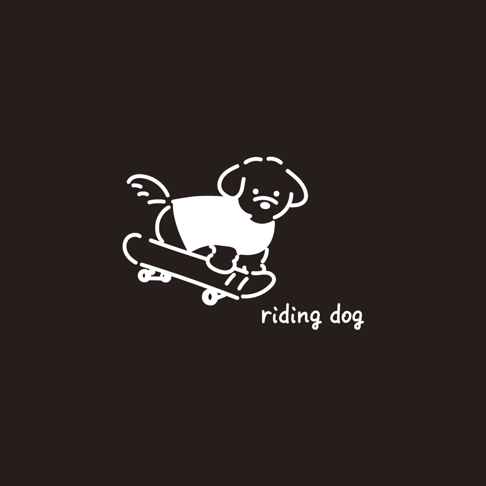 riding dog