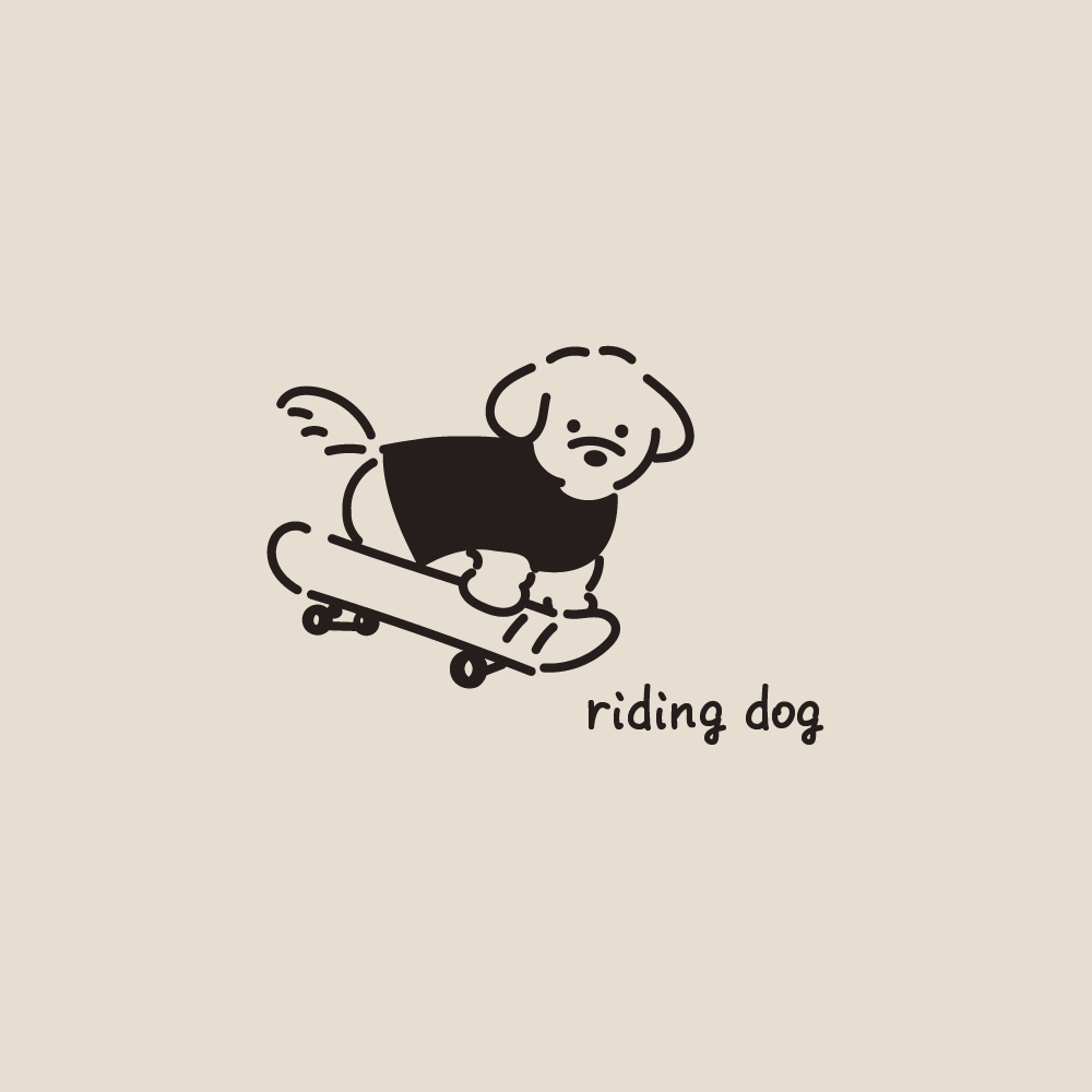 riding dog