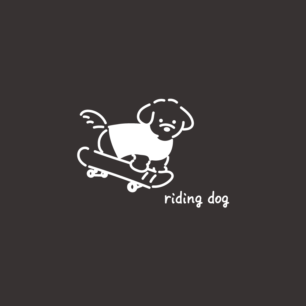 riding dog