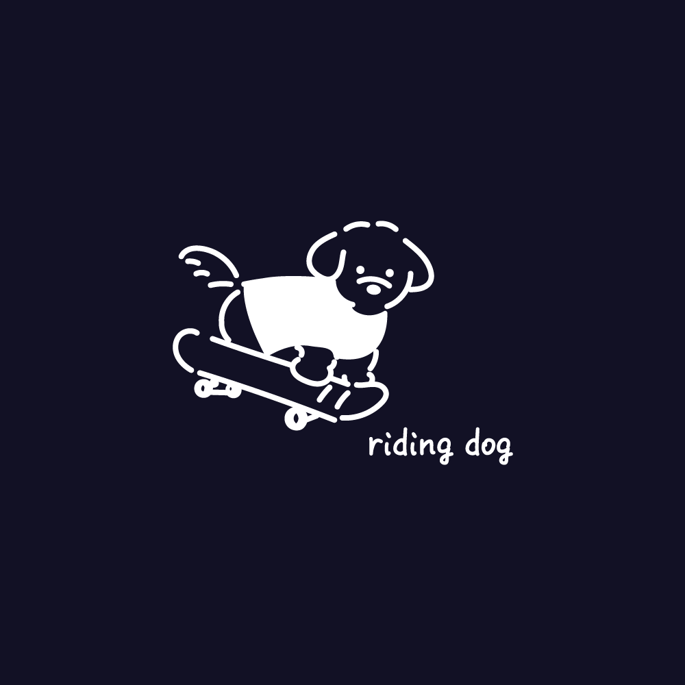 riding dog
